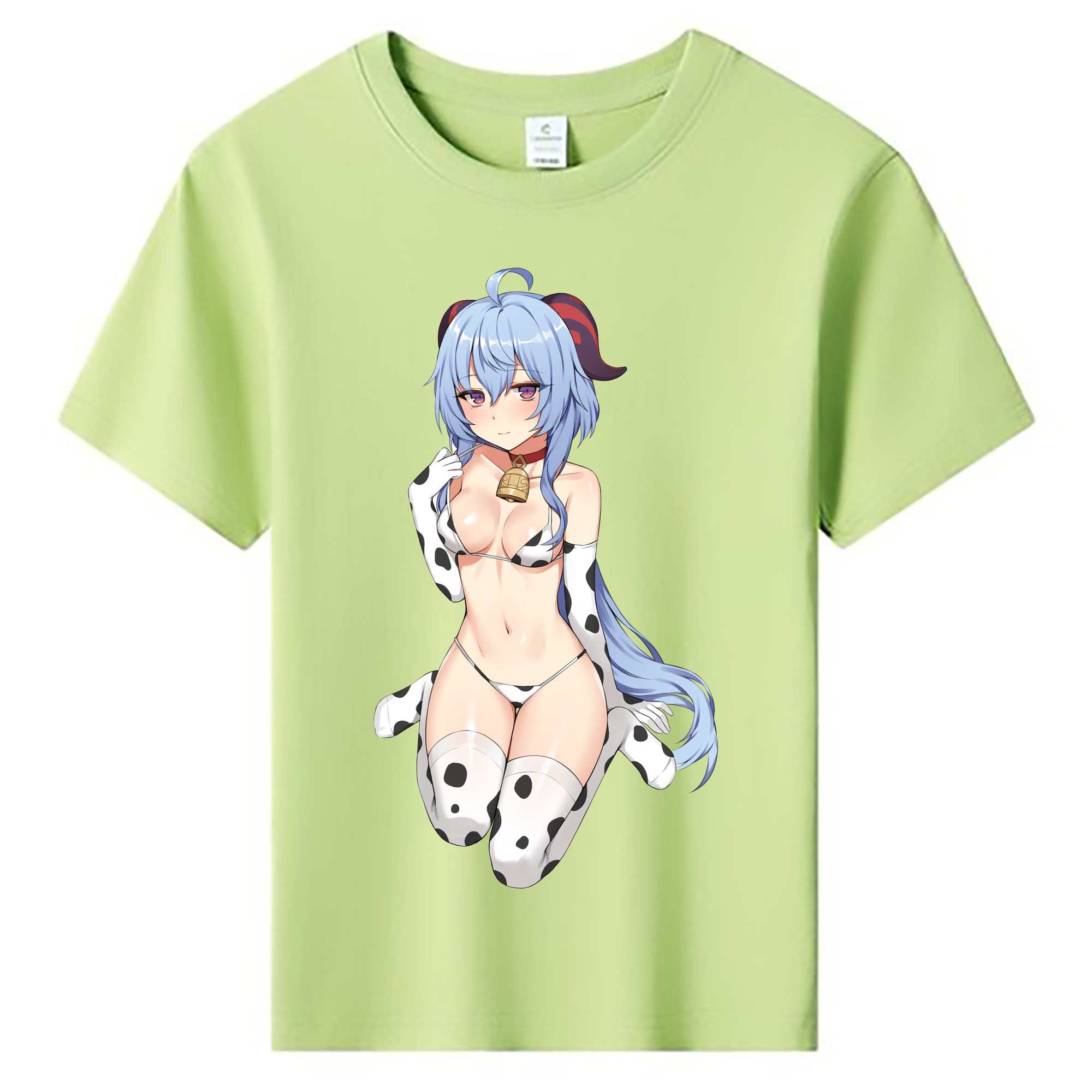 げんし神 甘雨 かんう genshin Ganyu 綿100％キッズTシャツ（フロントプリント）